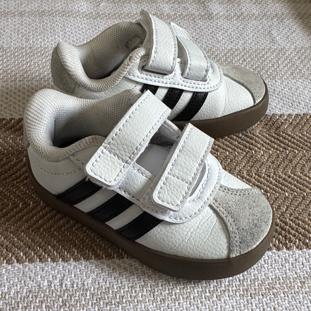 Toddler Adidas Sambas. Velcro